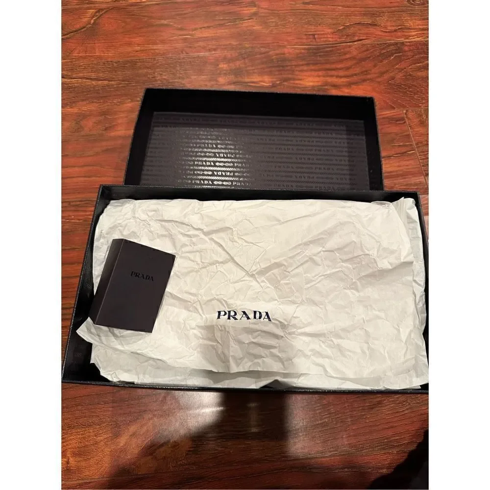 Prada Spazzolato Leather Mens Bit Loafer Shoes size 5,5 EU 38,5-39 black - Picture 11 of 12